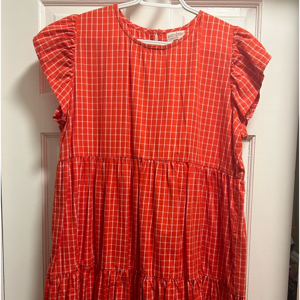 Reddish orange Sunshine Tienda mini dress
